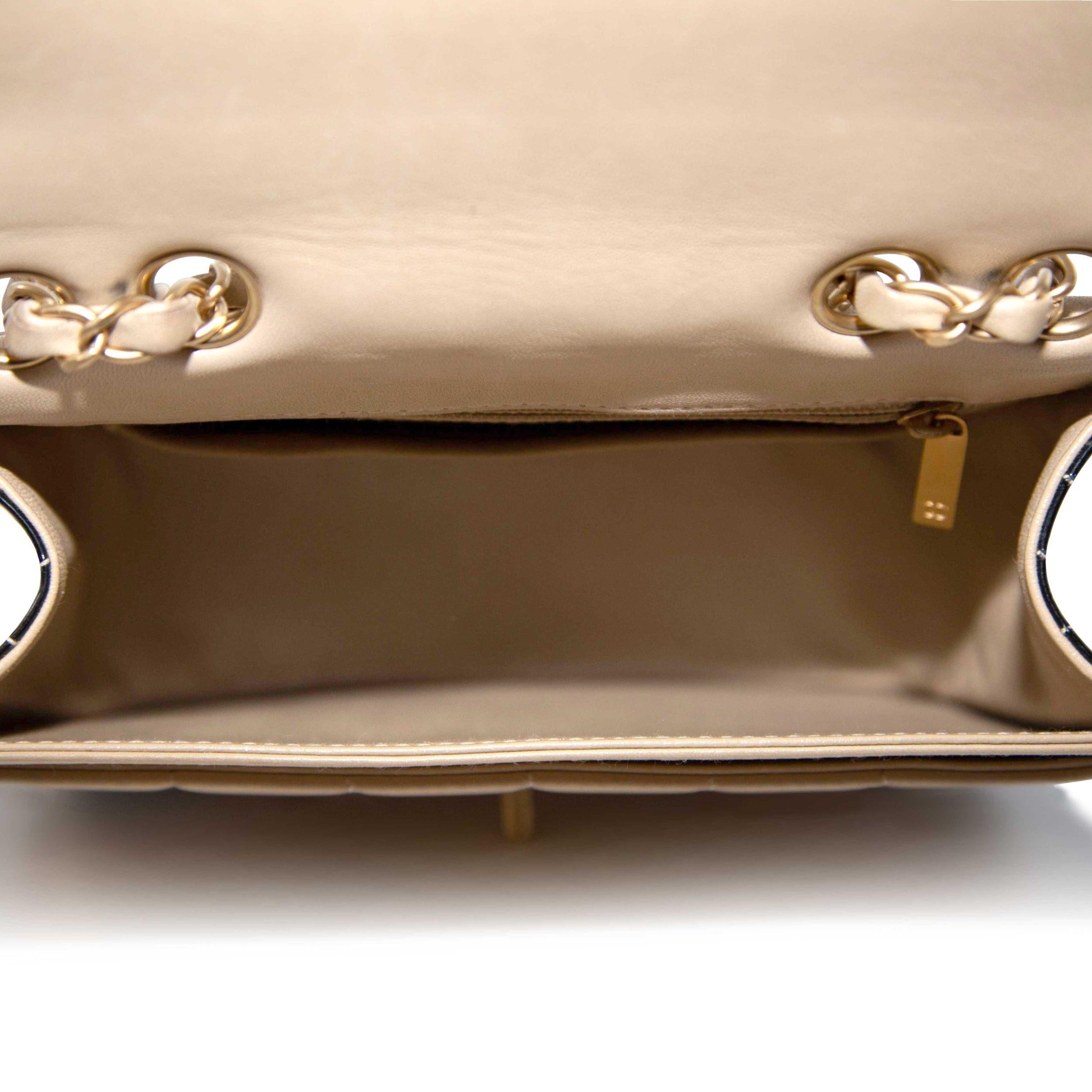 Chanel 2000/02 Beige Leather Chocolate Bar Bag 1