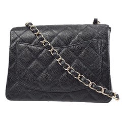 Chanel 2000-2001 Classic Square Flap Mini 17 Black Caviar Bag