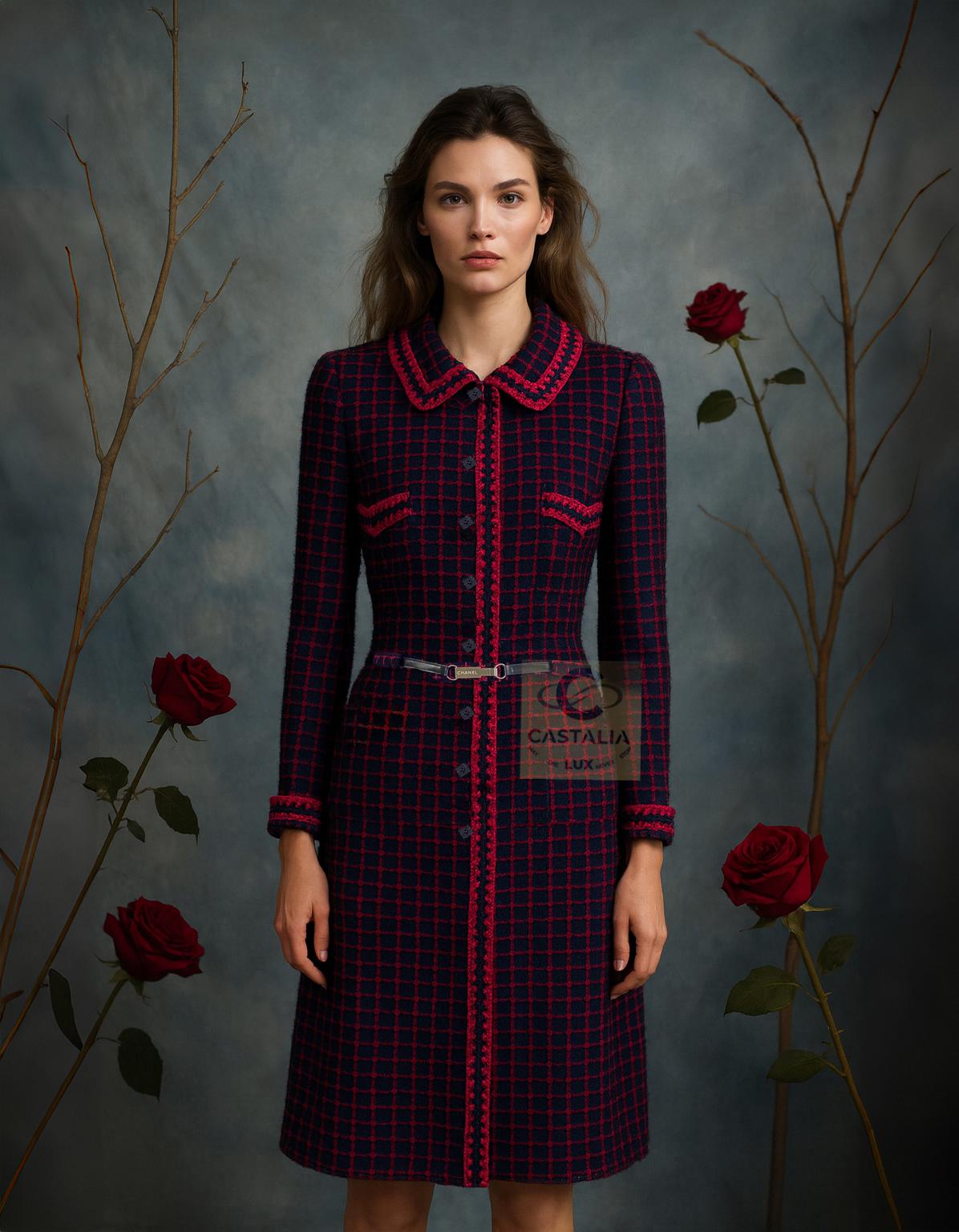 CHANEL Artifact Manteau de collection en tweed avec ceinture à logo

- Défilé de la collection automne 2000 de Karl Lagerfeld


~ Une rare relique de collection, plus qu'un vêtement - un artefact

~ Depuis l'aube du millénaire, ce manteau Chanel est