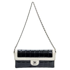 Chanel 2000 Bicolor East West Chocolate Bar Bag