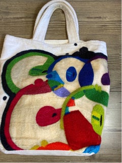 Chanel 2000 Coco spongy Beach Tote Bag aus Baumwolle