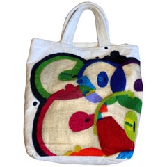 Chanel 2000 Coco spongy Beach Tote Bag aus Baumwolle