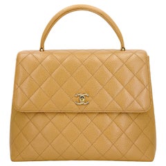 Chanel Vintage Black Caviar Kelly Flap Bag SHW 66026 For Sale at ...