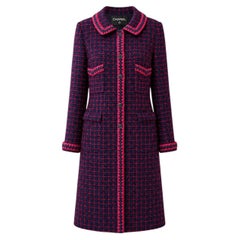 CHANEL 2000 Vintage Relic CC Buttons Tweed Coat 42 FR