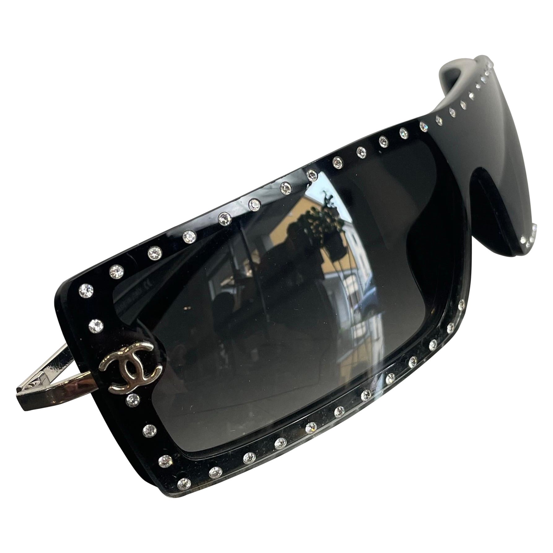 Chanel 2000s black  sunglasses