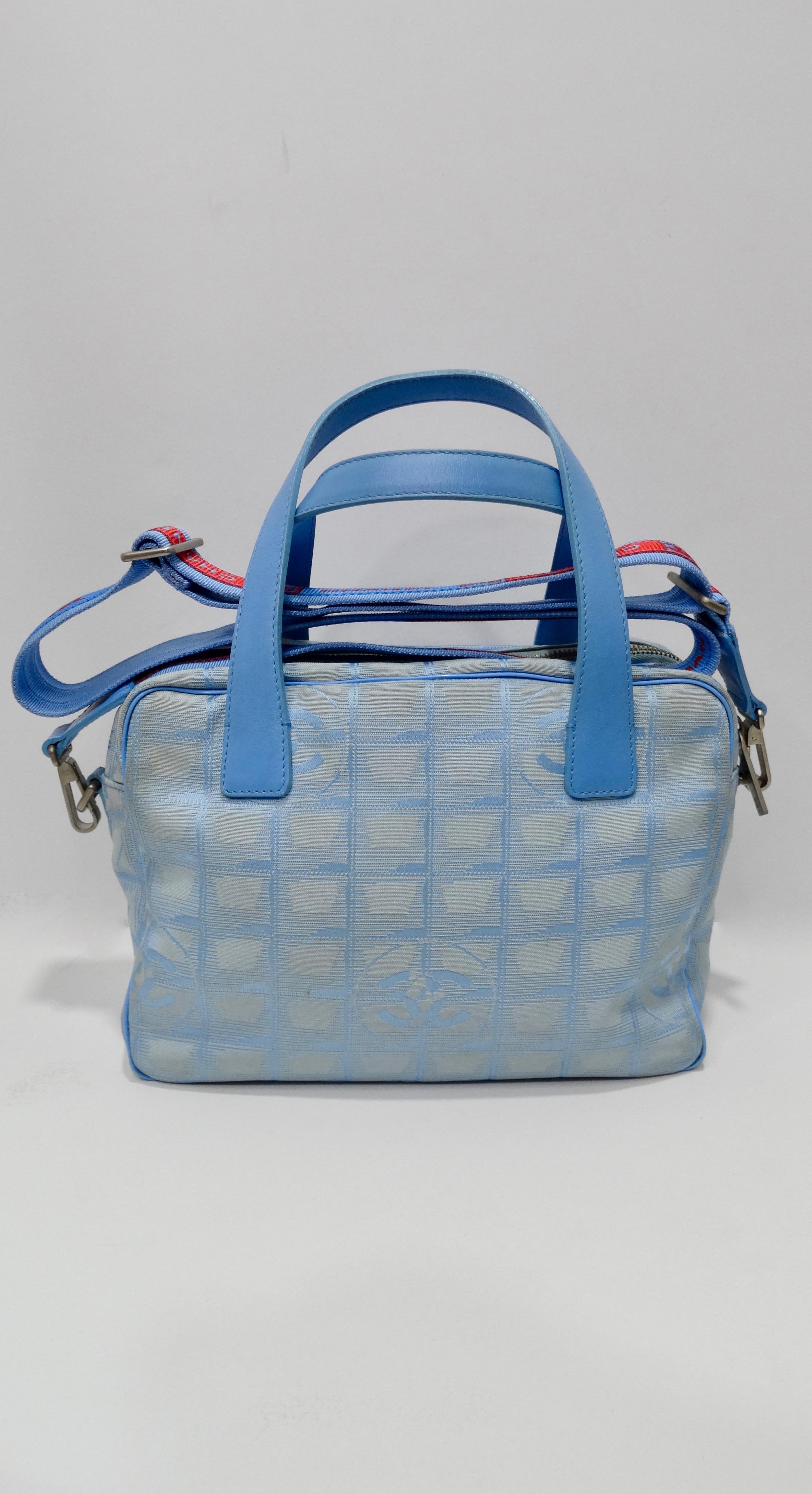 Women's or Men's Chanel 2000s Blue Travel Line Tote Bag 