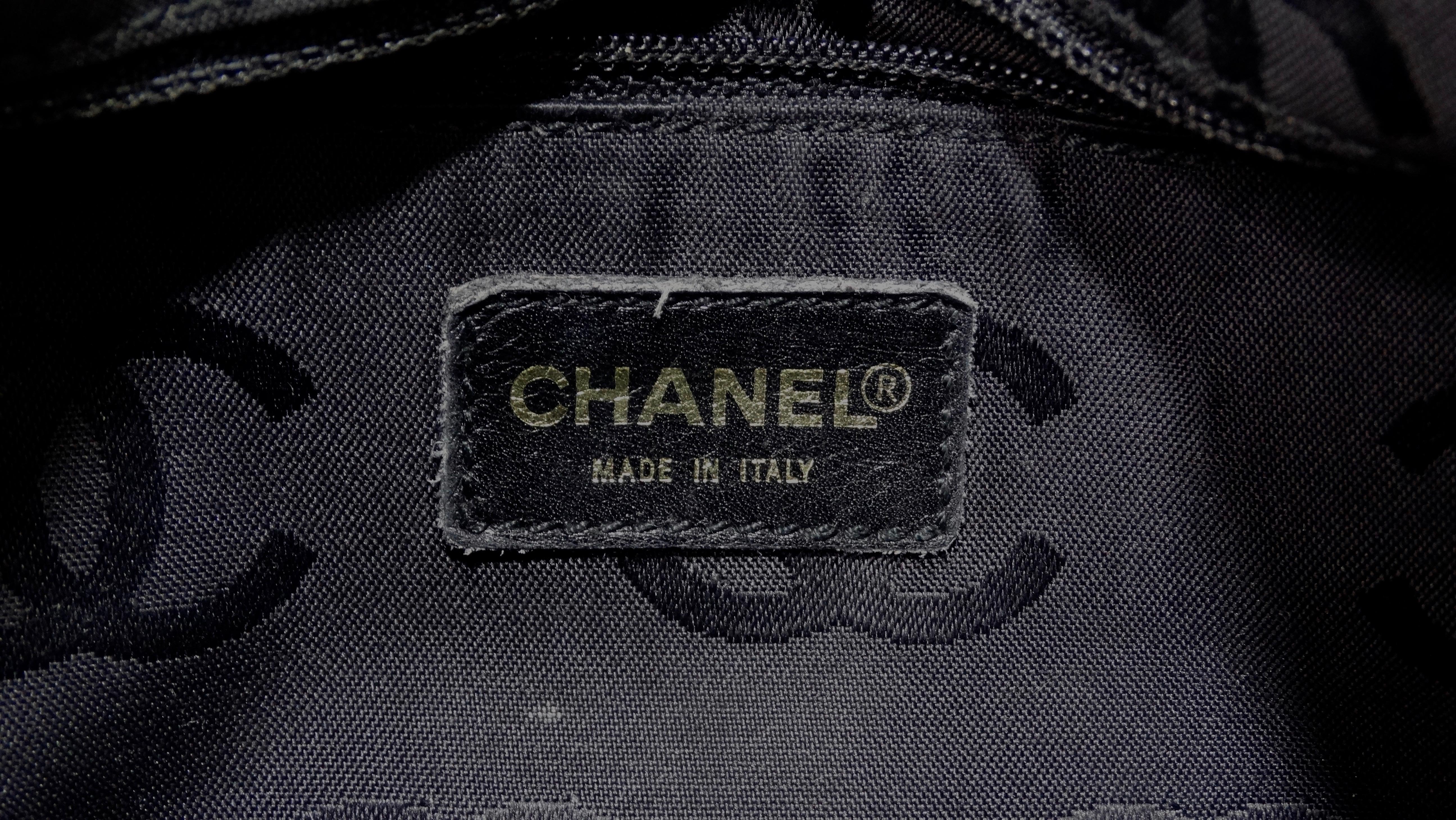 Chanel 2000s CC Wood Chain Hobo Bag 4