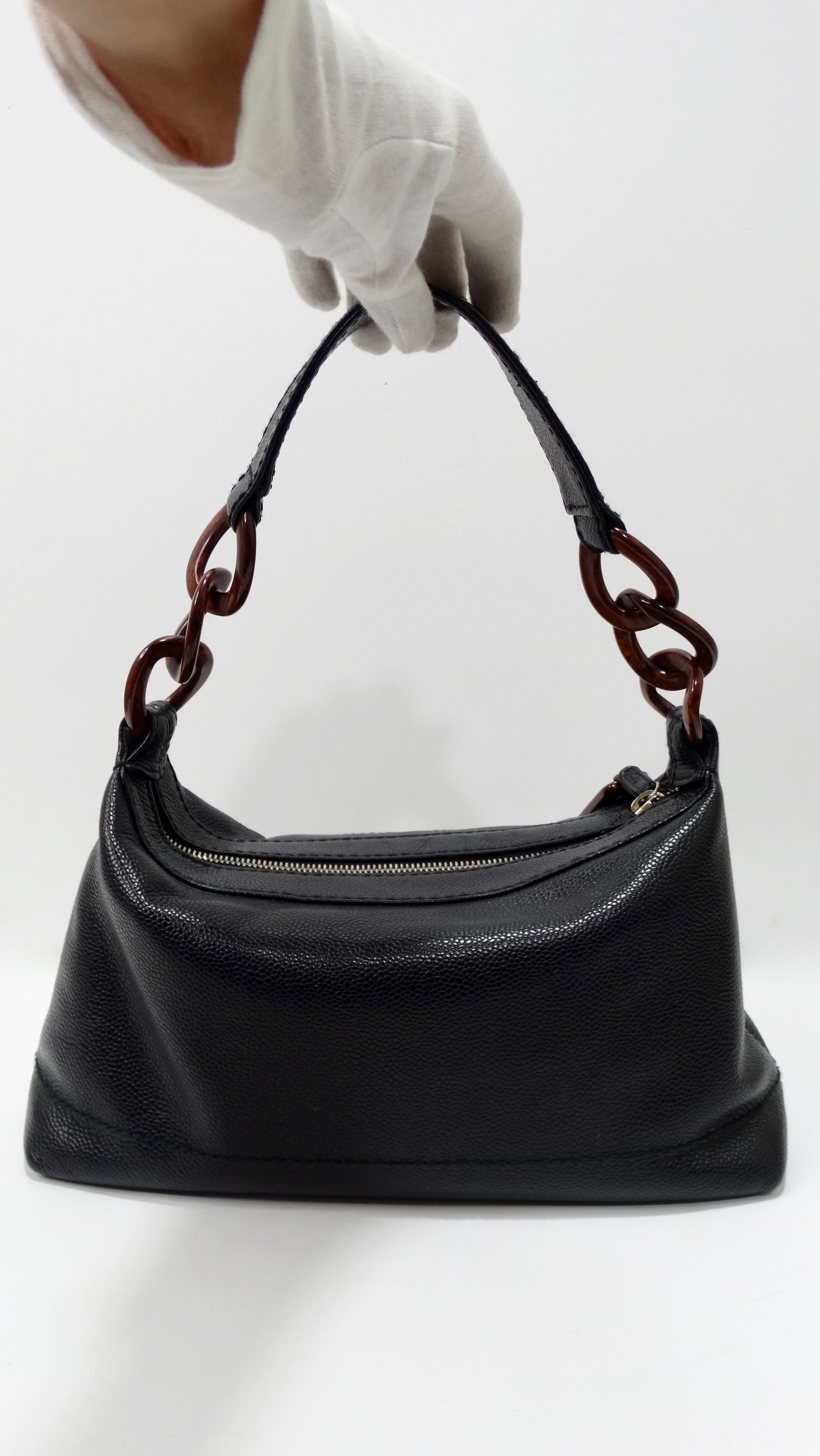 Chanel Chanel 2000er CC Hobo-Tasche mit Holzkette 1
