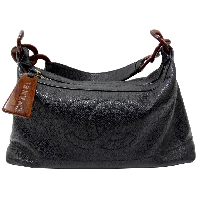 Chanel Pre-owned 2002 Quilted Hobo Handbag - Black