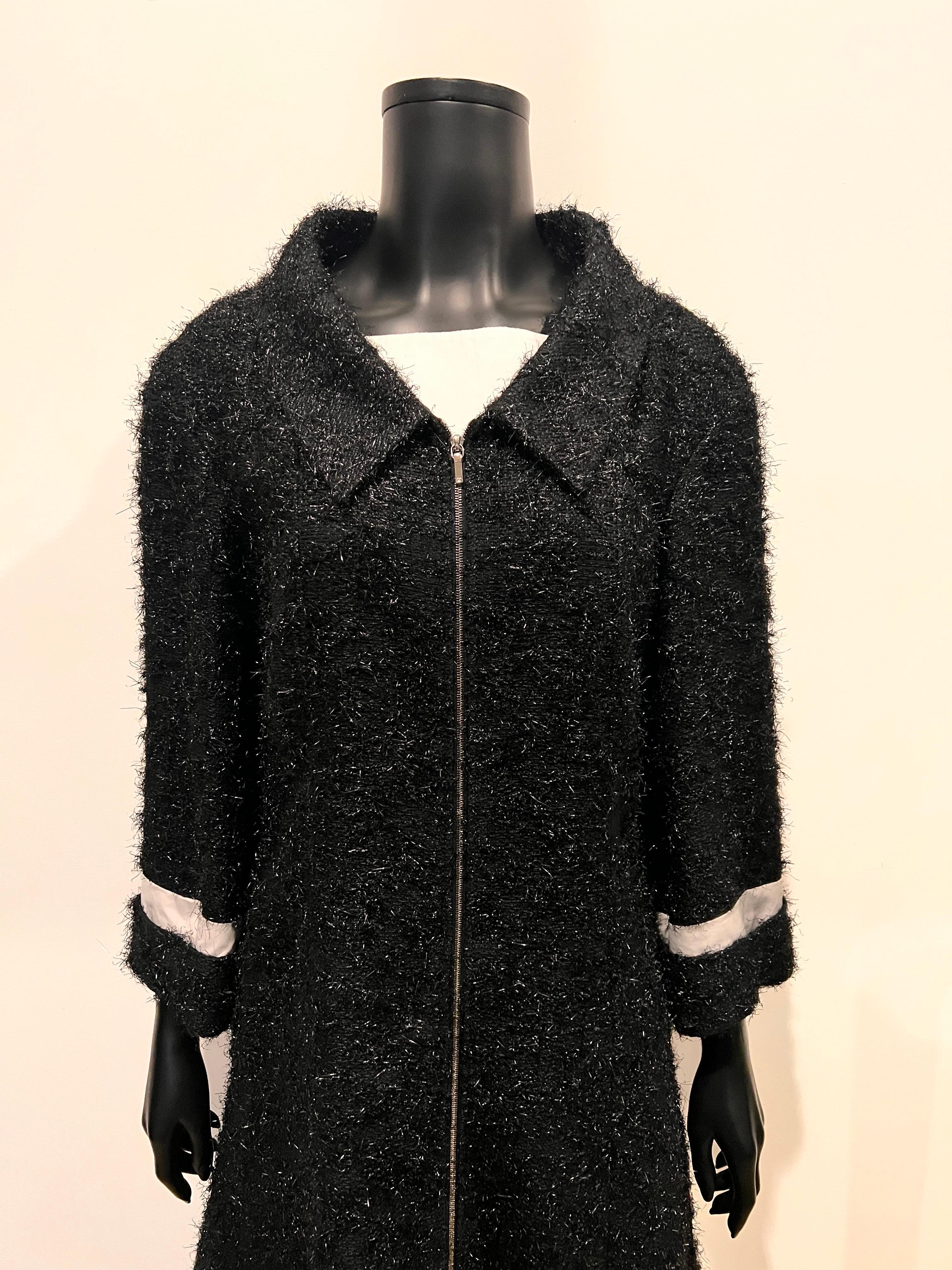 Chanel 2000's Mantel und Rock Set mit Reißverschluss im Angebot 3