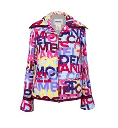 CHANEL 2000s Collectors CC Logo Vibrant Puffer Jacket 44 FR
