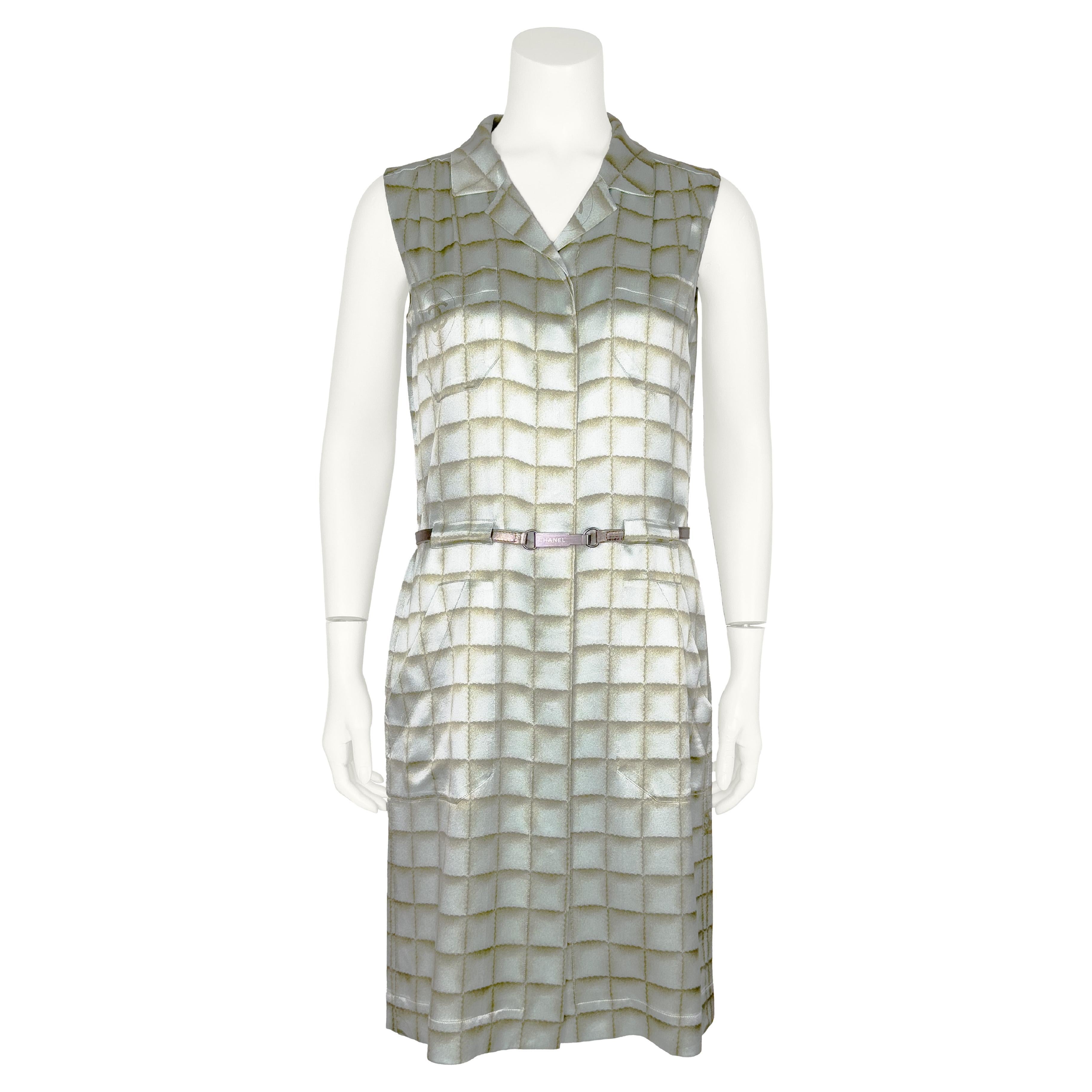 Chanel  2000's  Sleeveless Silk Dress For Sale
