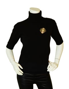 Chanel 2001 Black & Pink Stone CC Brooch w/ Faux Pearls & Crystals