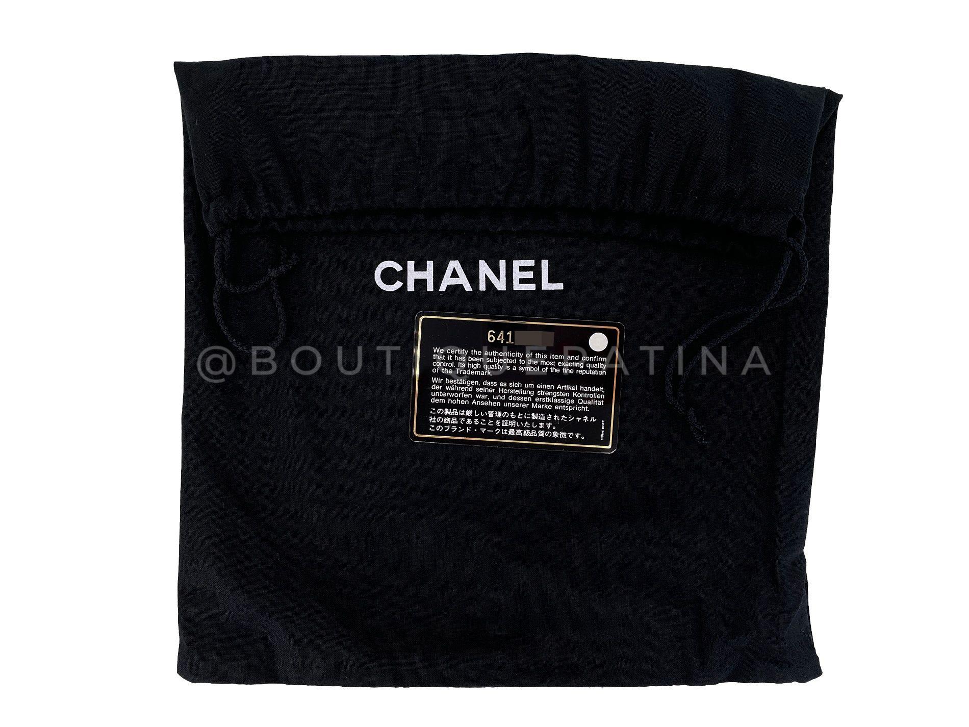 Chanel 2001 Vintage Black Lambskin Medium Classic Double Flap Bag SHW 64681 9