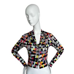 CHANEL 2001 Vintage Runway Blouse 100% Silk Shirt Top
