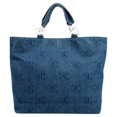 Chanel 2002 Cruise Collection Denim CC Tote