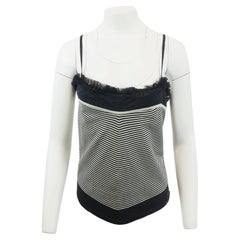 Chanel 2002 Cruise Navy/White Stripe Camisole