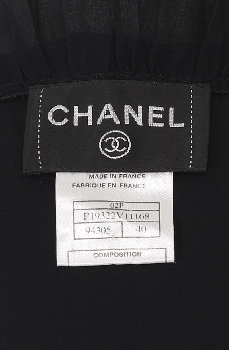 Chanel 2002 Mesh Navy Mini Dress For Sale 5