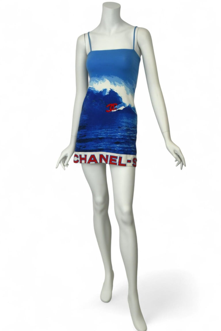 Chanel 2002 surf-line camisole dress Size US 6 For Sale at 1stDibs