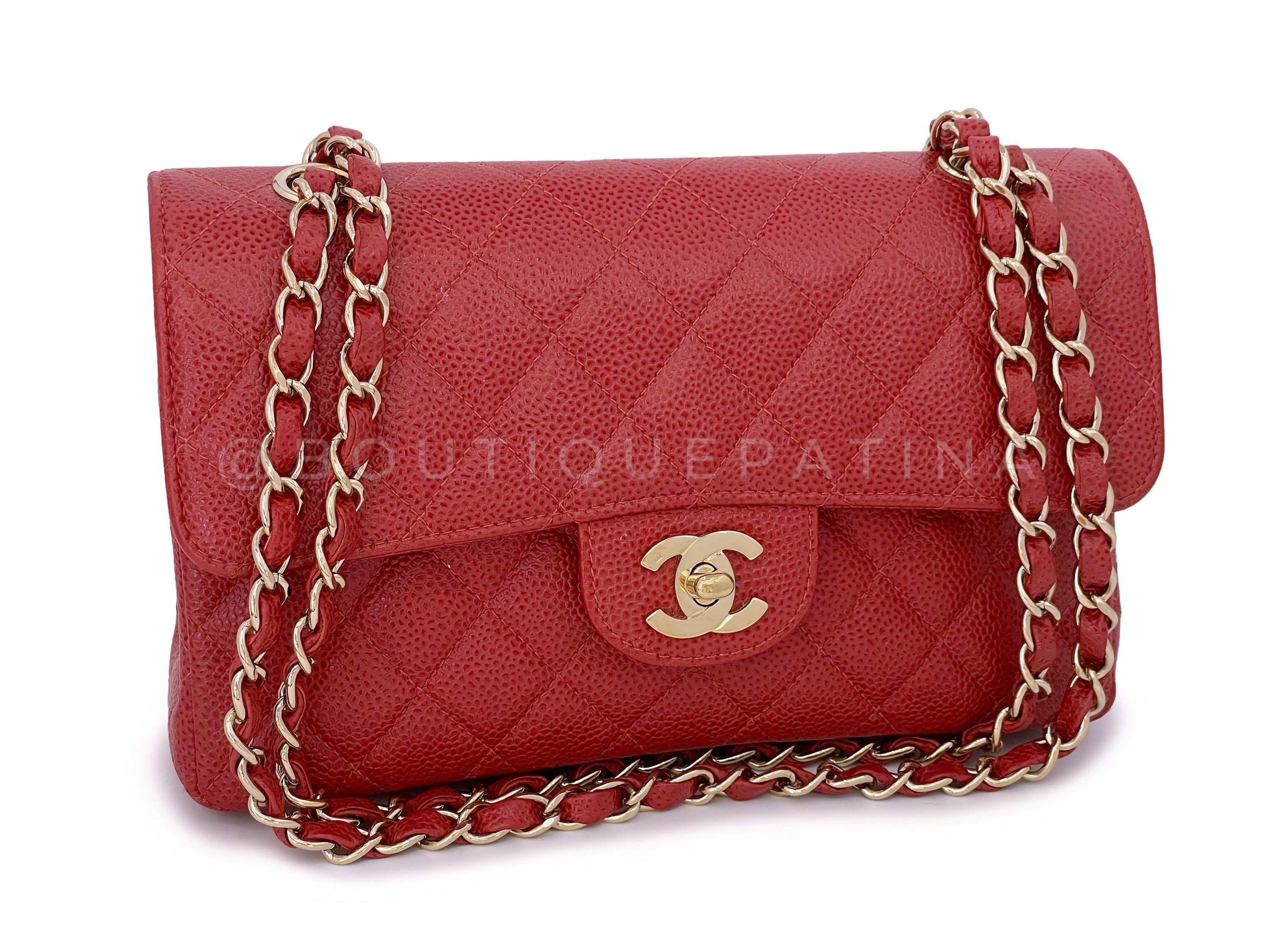 Store item: 66396
Chanel's iconic classic bag is the quilted classic flap. It's left its mark as the quintessential classic Chanel icon with its diamond-quilted panels, the front CC turnlock closure, double woven chain straps and double flap. 

With