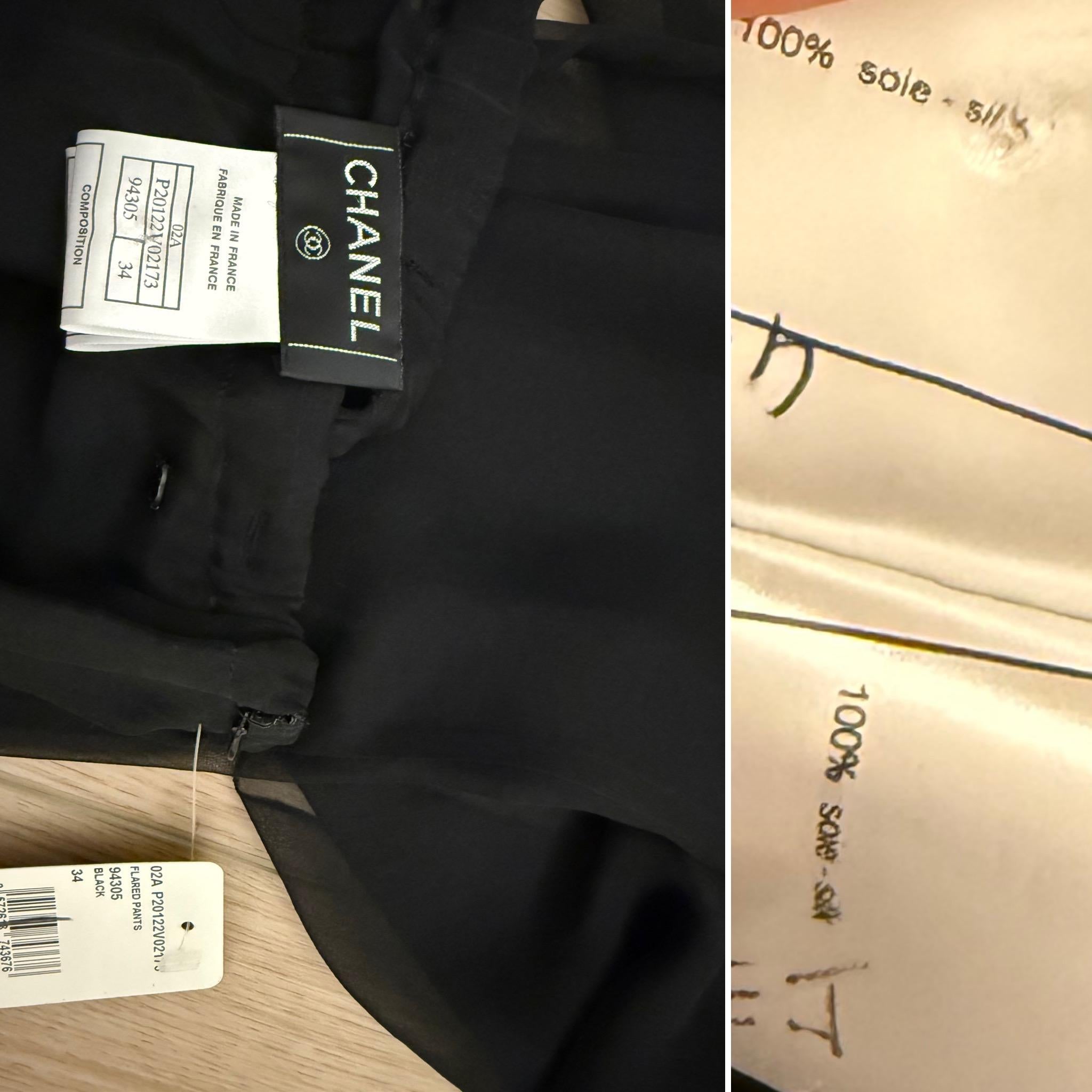 Chanel
Vintage
Pista
AW02
Nero trasparente
100% seta
Zip laterale
IT34
Non indossato, incontaminato
Misure in pollici in posizione orizzontale: vita da 12 a 13, altezza 11, cavallo 34.

Vendita finale