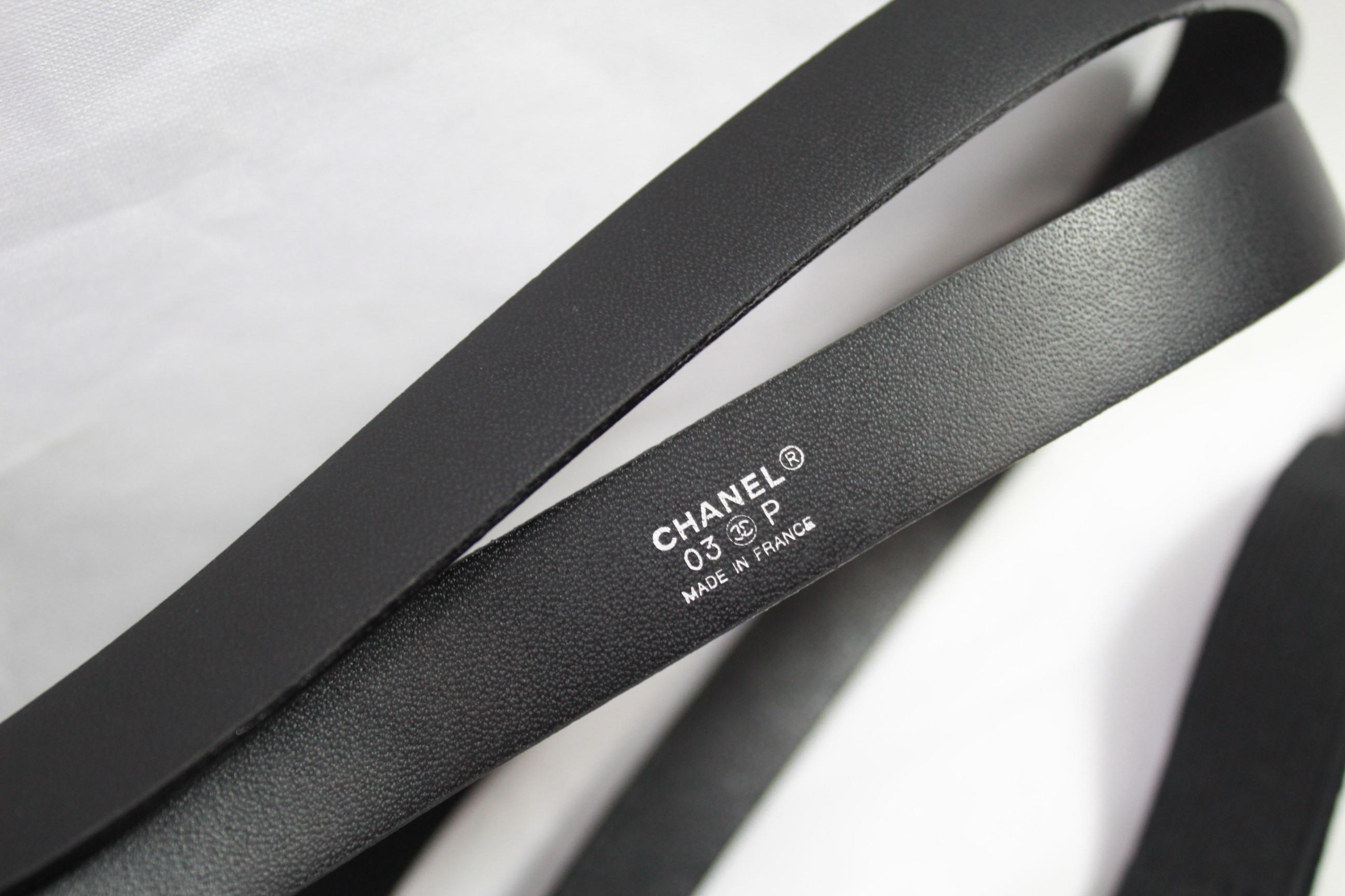 Women's or Men's Chanel 2003 Spring Collection Black Suspenders.