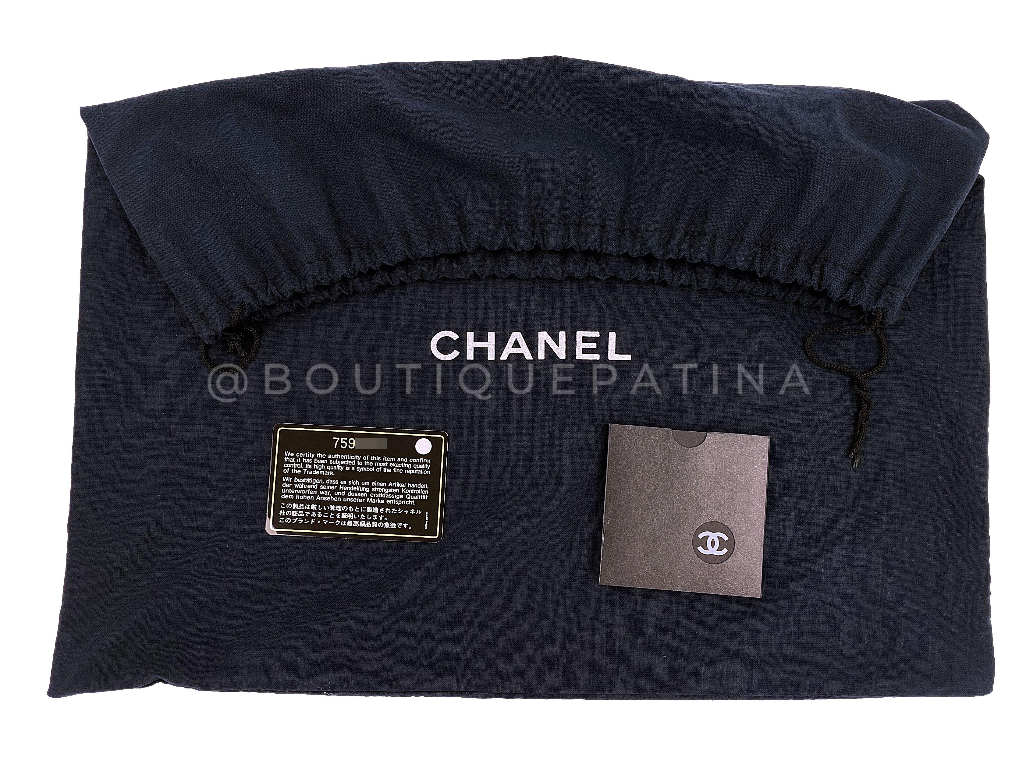Chanel 2003 Vintage Black Caviar Petite Timeless Tote Bag PTT 24k GHW 67423 en vente 9