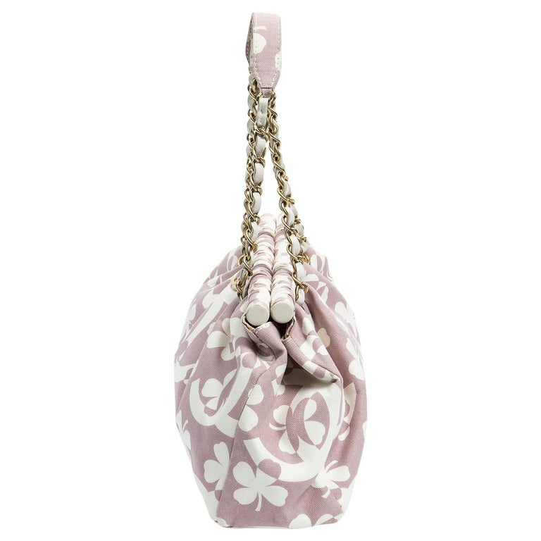 Chanel 2004 Pink Limited Edition Lucky Clover Shoulder Bag For