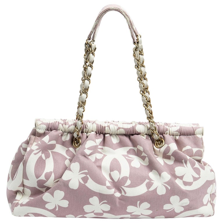 Chanel 2004 Pink Limited Edition Lucky Clover Shoulder Bag For