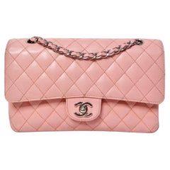 Chanel 2004 Small Pink Caviar Leather Classic Double-Flap Handbag