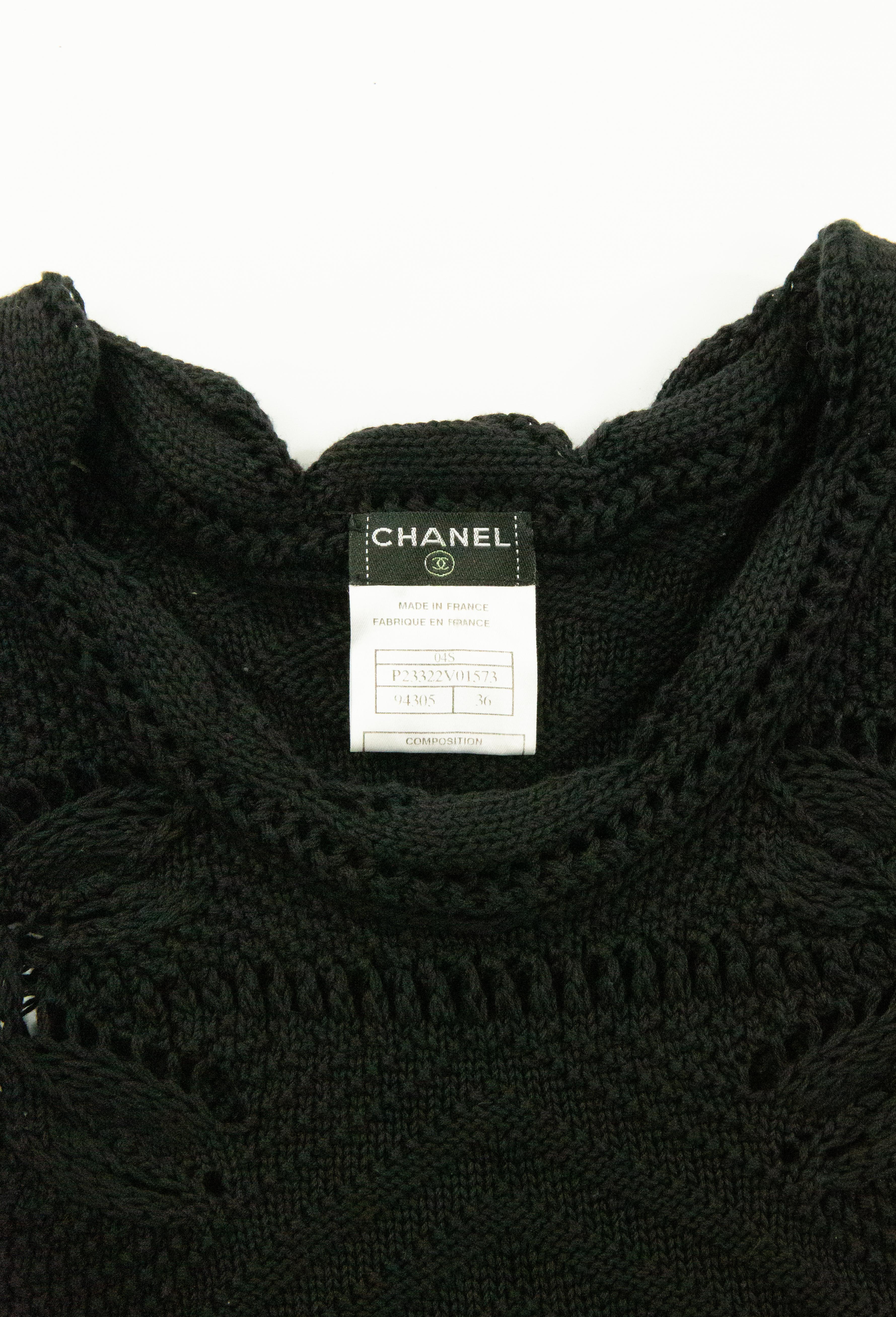 Chanel 2004 Summer Collection Crochet Dress For Sale 1