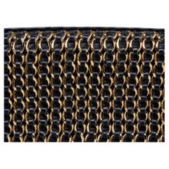 Chanel 2004 Vintage Black Lambskin Chain Embellished Punk Edgy Clutch Flap Bag