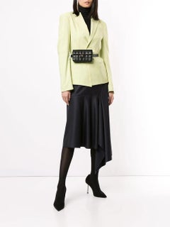 Chanel 2004 Vintage Caviar Mini Classic Flap Fanny Pack Waist Belt Bag