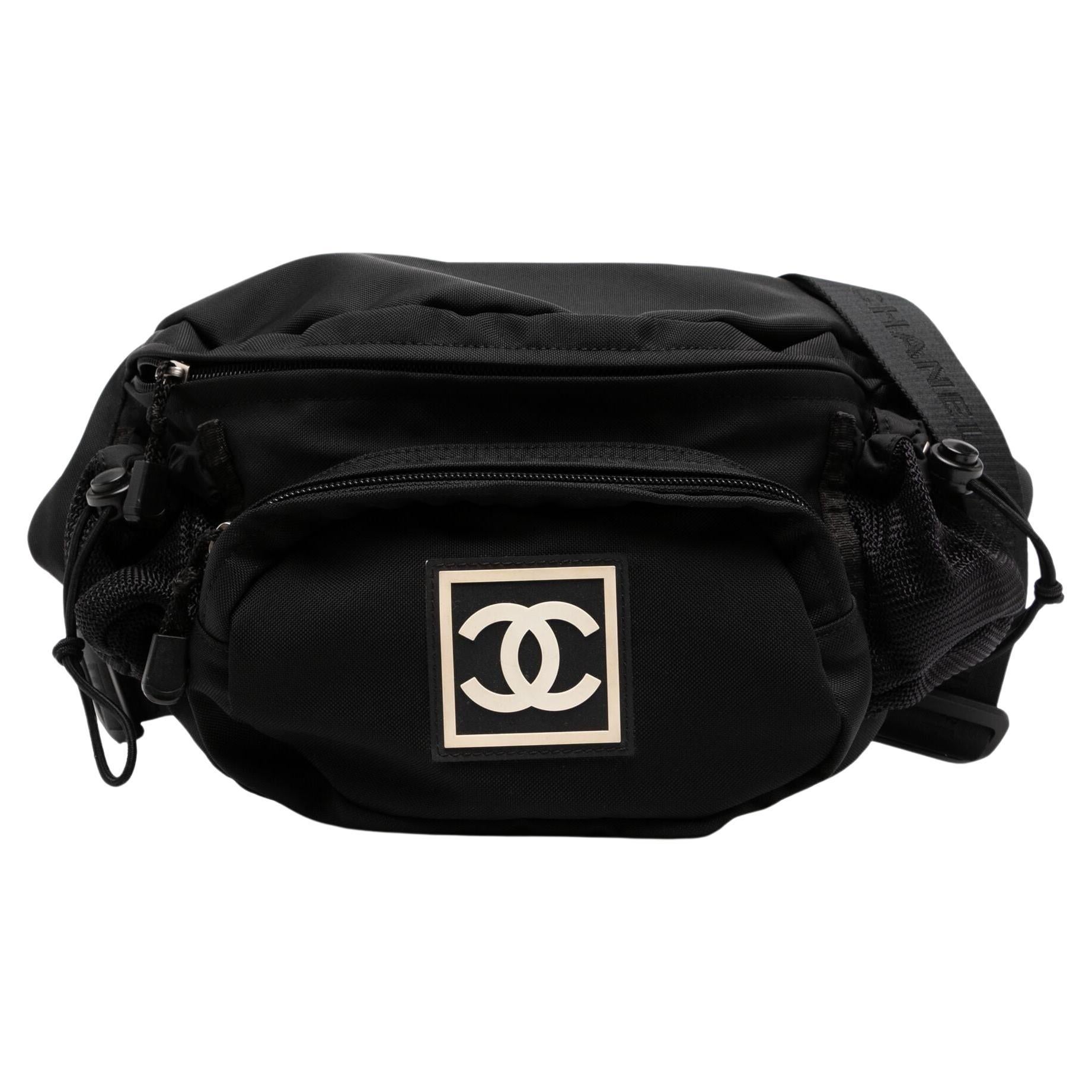 Chanel 2004 Vintage Rare Nylon Sport Waist Bag Belt Bag Fanny Pack For Sale