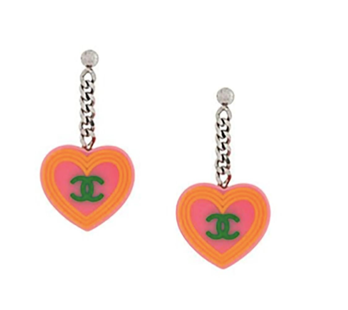 Women's Chanel 2004s Set Logo Necklace and Pendant Earrings