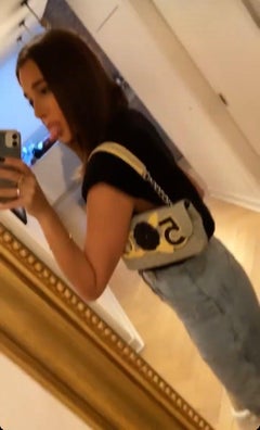 Chanel 2005 Cambon Quilted Lambskin Camellia No. 5 Flap Grey Classic Flap Bag