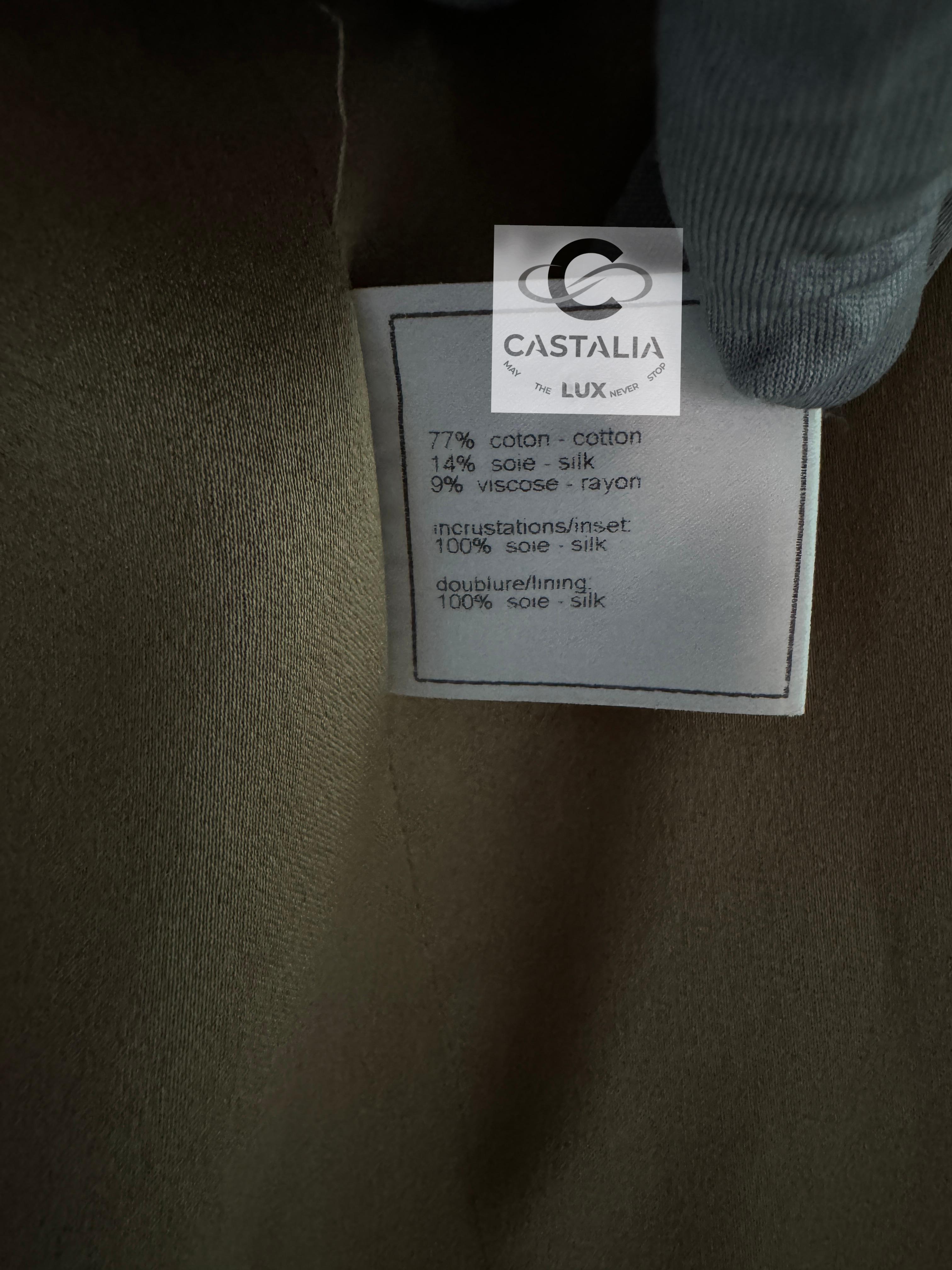 Chanel 2005 Connoisseurs Gem Houndstooth Tweed Trench 36 FR For Sale 14