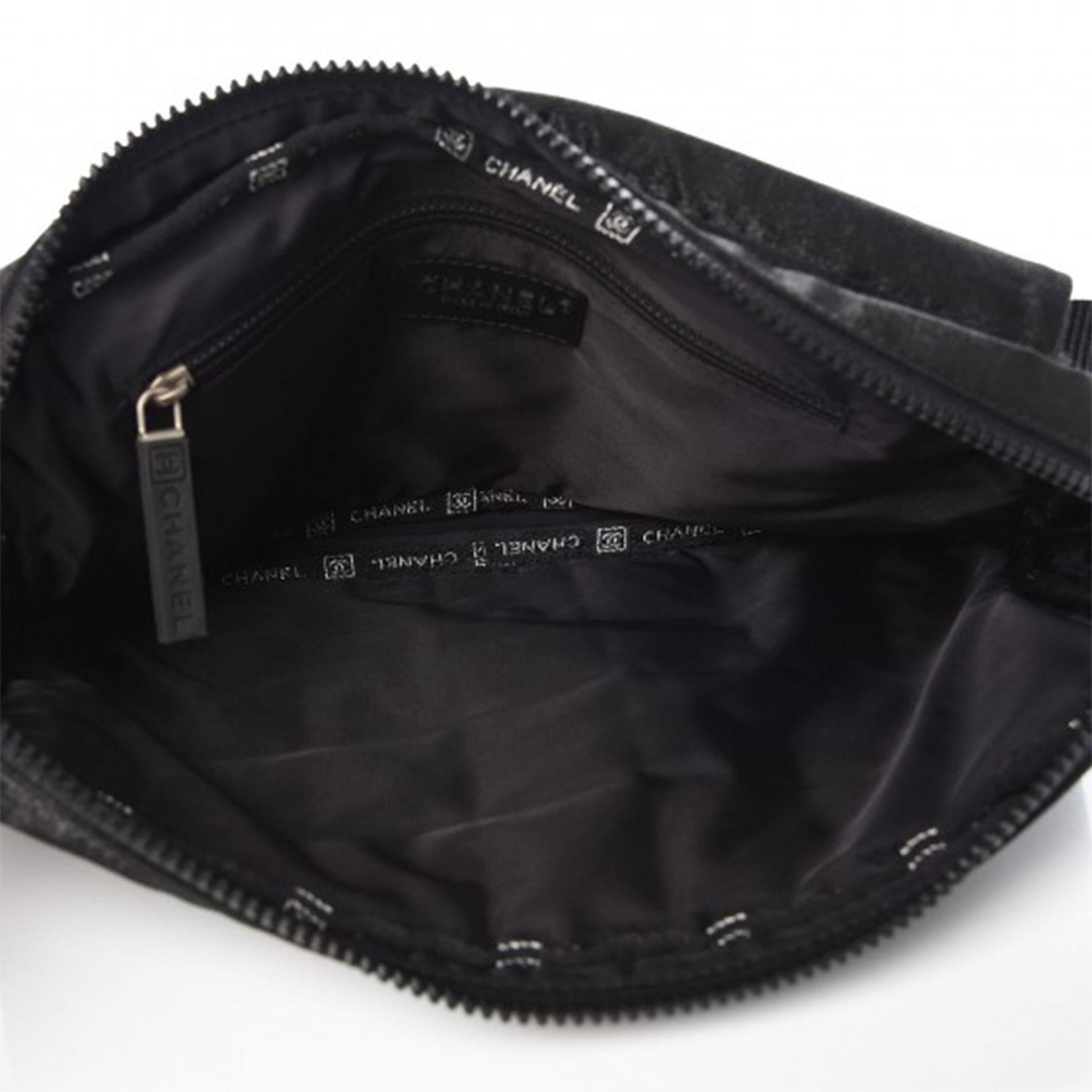 Chanel 2005 Vintage Rare Black Nylon Coco Niege Sport Duma Clasic Flap Backpack For Sale 5