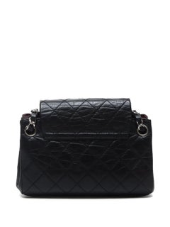Chanel 2006 Black Lambskin Diamond Quilted Vintage Shoulder Bag