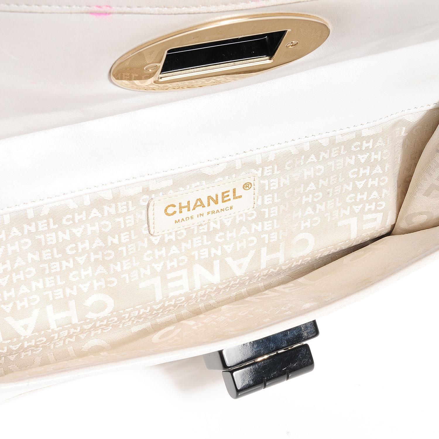 Chanel 2006 Classic Flap Two Tone Limited Edition Black White Lambskin Long Bag For Sale 6