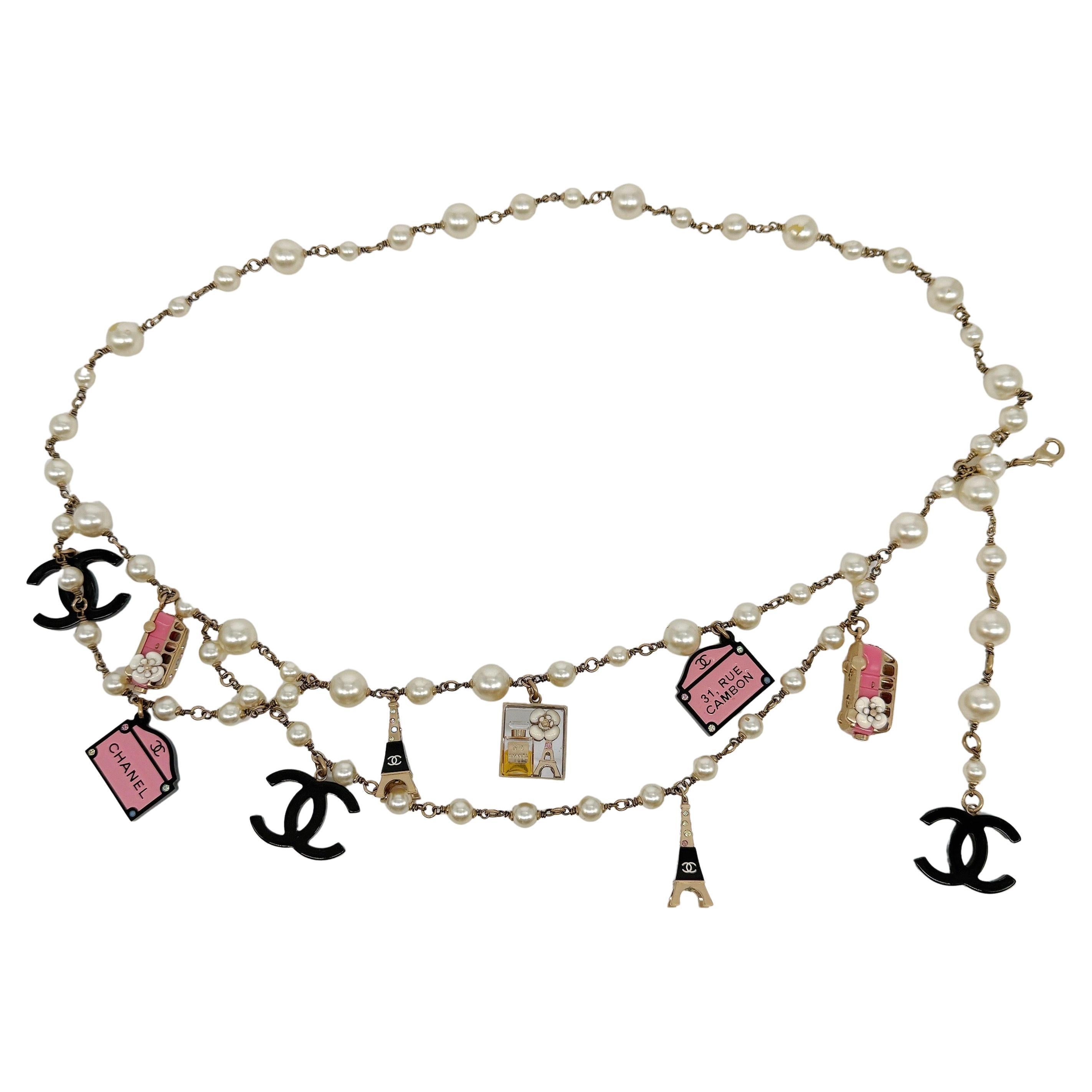 Chanel 2006 "Der Teufel trägt Prada" Perlen & Charme Gürtel im Angebot