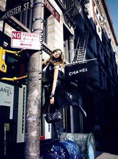 Chanel 2006 Distressed Soft Bubble Calfskin Small Mini Bowler Tote