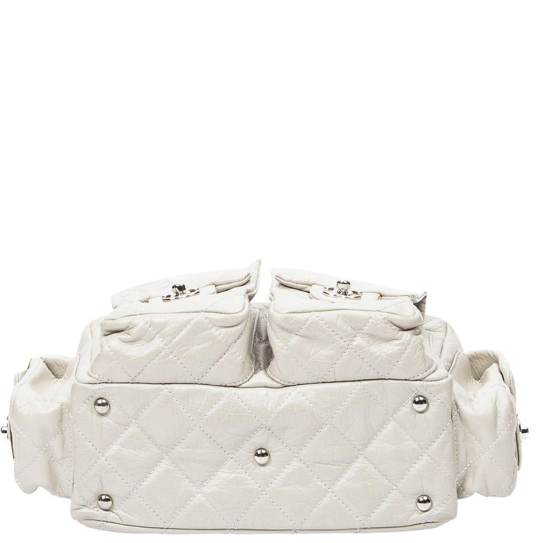 Chanel 2006 Ivory Cambon Multi Pocket Bag In Excellent Condition For Sale In Atlanta, GA