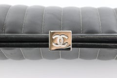 Chanel 2006 Mademoiselle Ligne Quilted Leather Clutch