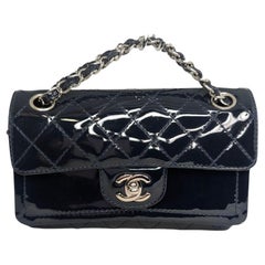 Chanel 2006 Patent Calfskin Classic Rectangle Mini Double Flap