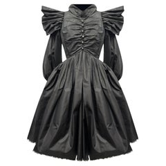 Chanel 2006 Rarest Baroque Style Runway Black Dress 34 FR