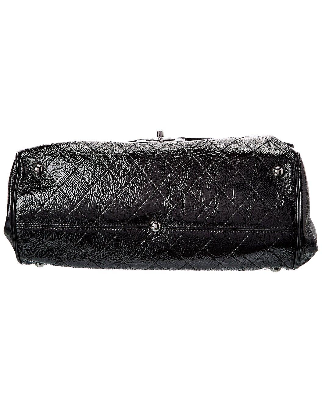 Chanel 2006 Small Patent Flap Bag Kiss lock Multi Compartment Shoulder Tote Bag en vente 2