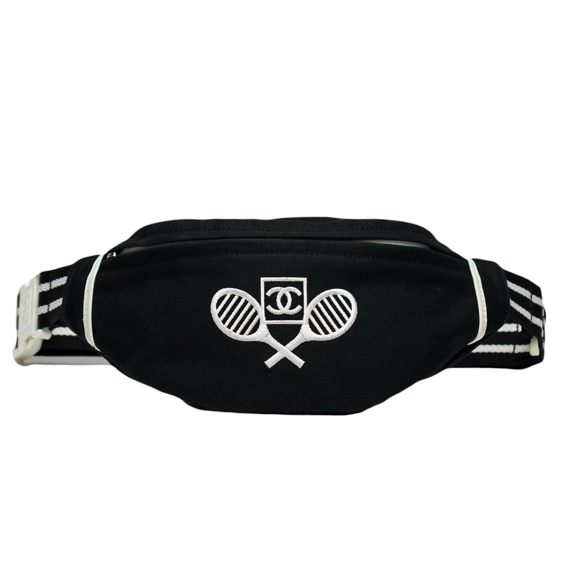 Chanel 2006 Y2K Vintage Regal Tennis Sport Waist Pouch Fanny Pack Bum Belt Bag For Sale