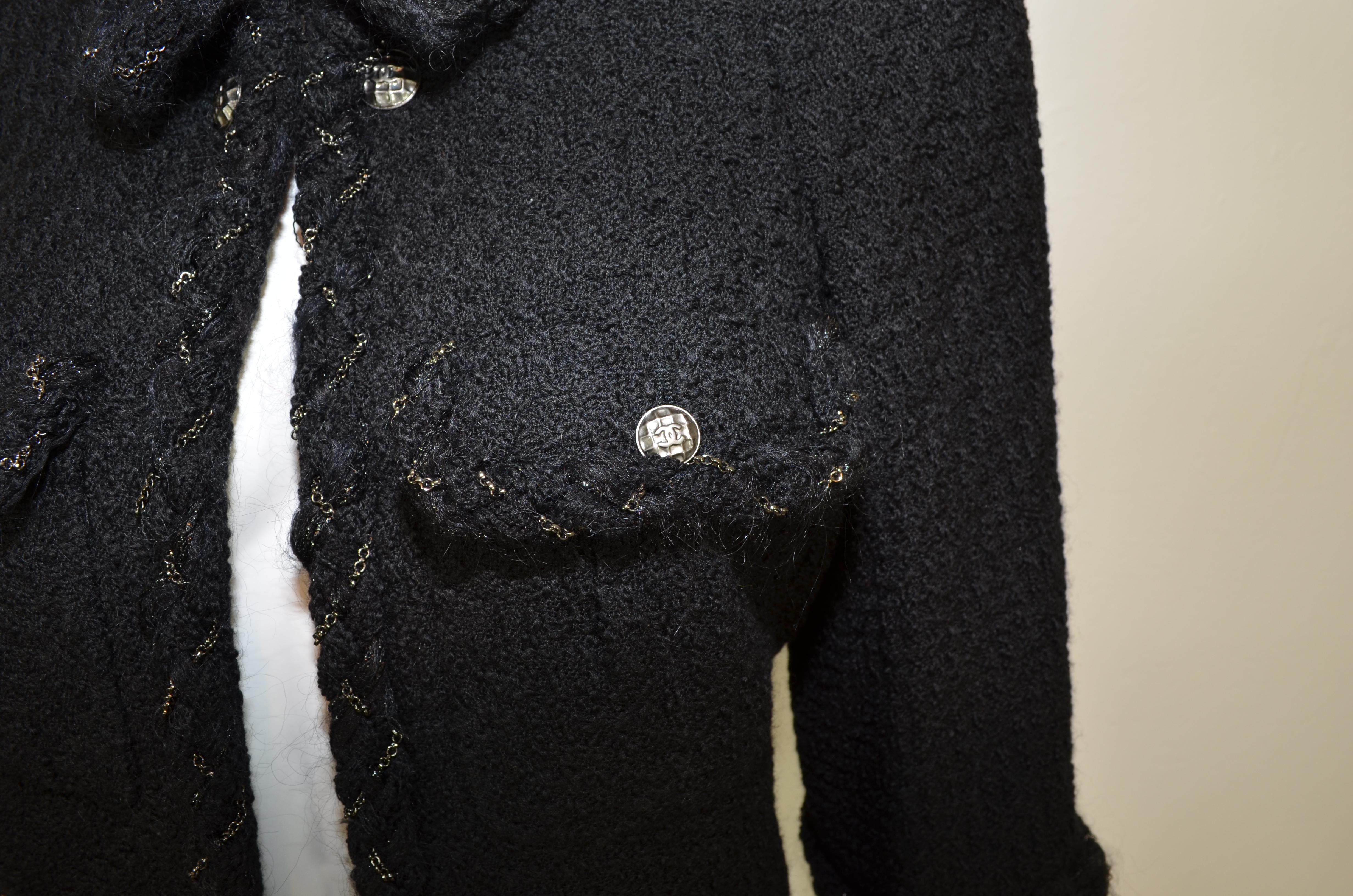 Women's Chanel 2007 A Chain Trim Tweed Jacket