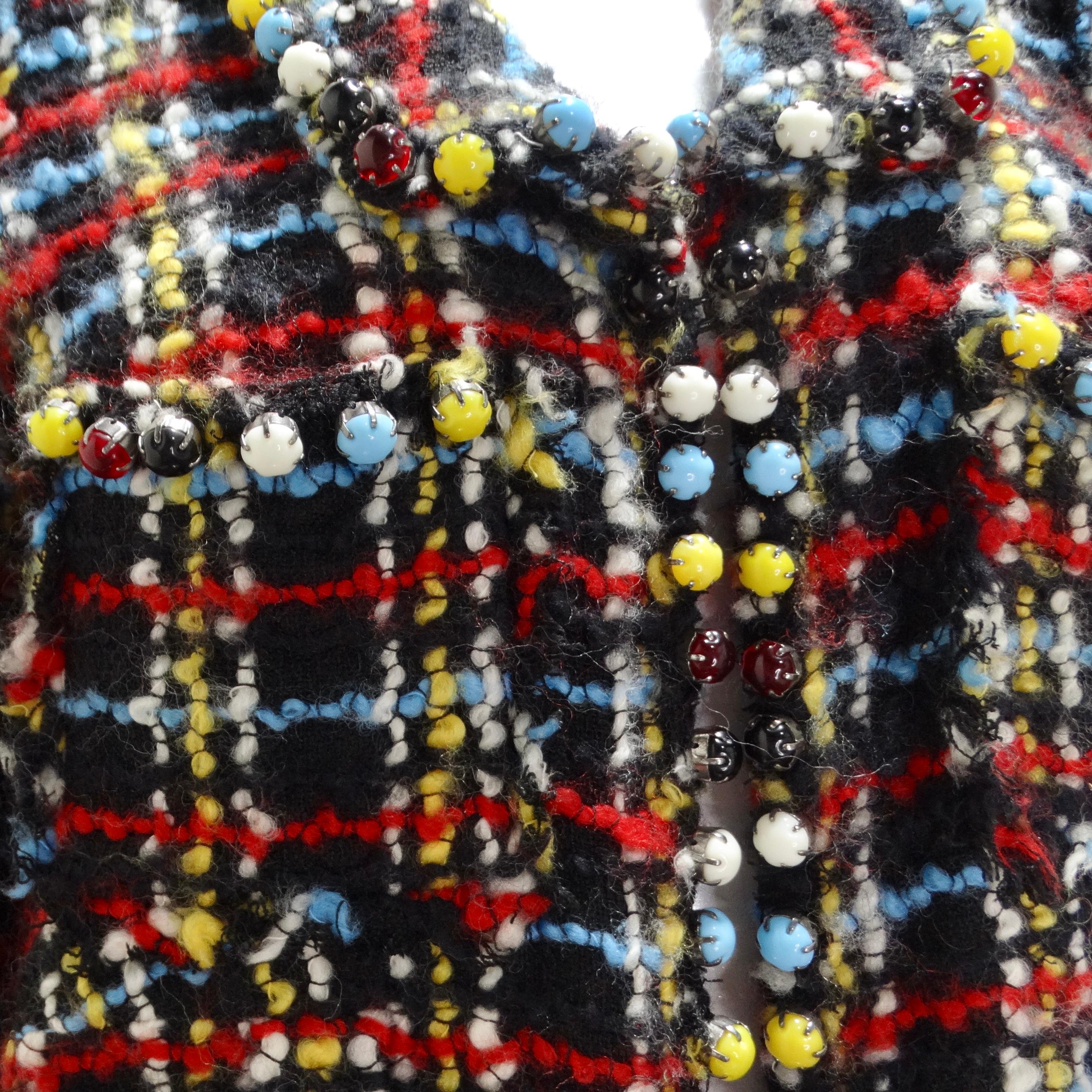 Chanel 2007 Beaded Tweed Jacket In Good Condition For Sale In Scottsdale, AZ